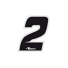 SAMOLEPKA ČÍSLO 2 VEĽKOSŤ 11,5X14,5CM, RTECH (ČIERNE, 10 KS)