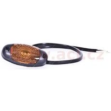 POZIČNÍ SVĚTLO LED OVÁLNÉ ORANŽOVÉ (72X45 MM) 12/24V