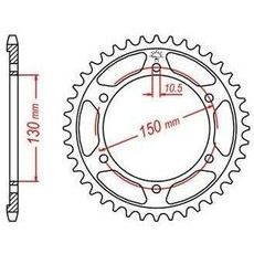 OCEĽOVÁ ROZETA PRE SEKUNDÁRNE REŤAZY TYPU 525, JT - ANGLICKO (43 ZUBOV)