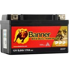BATERIE AGM PLUS 12V, BGTZ10-S, 8,6AH, 170A, BANNER BIKE BULL AGM PLUS 150X86X94