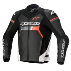 BUNDA GP FORCE, ALPINESTARS (ČERNÁ/BÍLÁ/ČERVENÁ FLUO) 2025