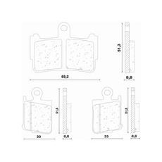 BRZDOVÉ DOŠTIČKY (ZMES ROAD TOURING SINTERED) NEWFREN (2 KS V BALENIE)