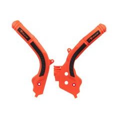 PROTEKTORY RÁMU KTM, RTECH (SADA, ORANŽOVO-ČIERNE)