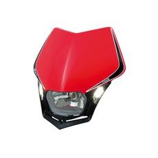 UNI PREDNÉ MASKA VRÁTANE SVETLÁ V-FACE, RTECH (ČERVENO-ČIERNA)