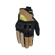 RUKAVICE CHROME V2, ALPINESTARS (TMAVÁ KHAKI/ČERNÁ/ŽLUTÁ) 2026