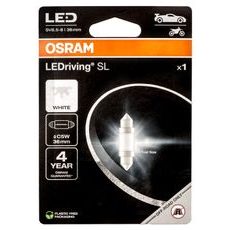 OSRAM ŽÁROVKA LED LEDRIVING SL C5W DÉLKA 36 MM STUDENĚ BÍLÁ 6000K 12V JEDEN KUS V BALENÍ