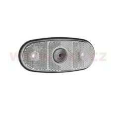POZIČNÍ SVĚTLO OVÁLNÉ BÍLÉ PRO ŽÁROVKU W5W 12/24V TRUCK L=P