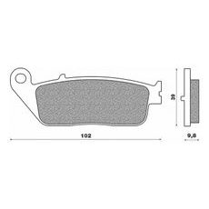 BRZDOVÉ DOŠTIČKY, NEWFREN (ZADNÉ - ZMES SCOOTER ELITE ORGANIC) 2 KS V BALENIE