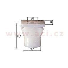 PLASTOVÁ PŘÍCHYTKA S VNITŘNÍM ZÁVITEM (SADA 10 KS)