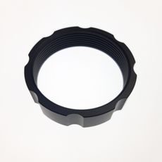 SPRING HARDWARE: CROSS-OVER RING (2.350 OD X 0.600 TLG, 1.834 BORE) AL 6061, ACME, BLACK
