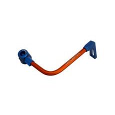 LEVER GUARD ACCOSSATO WITH ORANGE HOSE AND JOINT RIGHT, ALUMINIUM