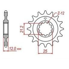 REŤAZOVÉ KOLIESKO PRE SEKUNDÁRNE REŤAZY TYPU 520, JT - ANGLICKO (13 ZUBOV)