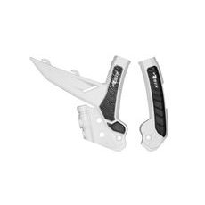 PROTEKTORY RÁMU KTM, RTECH (SADA, BIELO-ČIERNE)