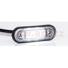 POZIČNÍ SVĚTLO LED OVÁLNÉ BÍLÉ (85X27 MM) S DRŽÁKEM