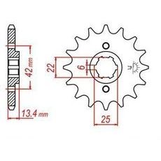 REŤAZOVÉ KOLIESKO PRE SEKUNDÁRNE REŤAZY TYPU 525, JT - ANGLICKO (15 ZUBOV)