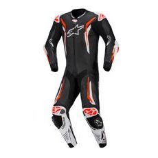 JEDNODIELNA KOMBINÉZA GP TECH V5, ALPINESTARS (ČERNÁ/BÍLÁ/ČERVENÁ FLUO) 2026