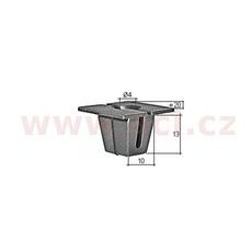 PLASTOVÁ PŘÍCHYTKA S VNITŘNÍM ZÁVITEM (SADA 10 KS)