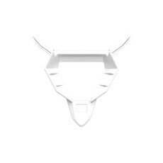 ZÁKLAD (RÁM) BRADOVÉ VENTILÁCIA PRE PRILBU TWIST 3, AIROH (BIELY LESKLÝ)