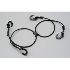 GUMICUK DO KŘÍŽE S ROBUSTNÍMI PLASTOVÝMI HÁKY (NASTAVITEĽNÁ DĹŽKA MAX 100 CM), DAYTONA