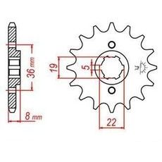 REŤAZOVÉ KOLIESKO PRE SEKUNDÁRNE REŤAZY TYPU 520, JT - ANGLICKO (14 ZUBOV)