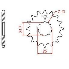 REŤAZOVÉ KOLIESKO PRE SEKUNDÁRNE REŤAZY TYPU 532, JT - ANGLICKO (14 ZUBOV)