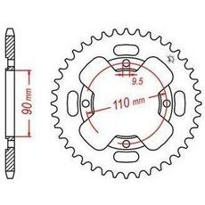 OCEĽOVÁ ROZETA PRE SEKUNDÁRNE REŤAZY TYPU 520, JT - ANGLICKO (38 ZUBOV)