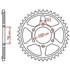 OCEĽOVÁ ROZETA PRE SEKUNDÁRNE REŤAZY TYPU 530, JT - ANGLICKO (45 ZUBOV)