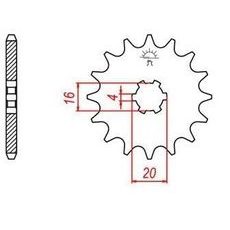 REŤAZOVÉ KOLIESKO PRE SEKUNDÁRNE REŤAZY TYPU 520, JT - ANGLICKO (11 ZUBOV)
