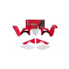 SADA PLASTOV HONDA, RTECH OEM FARBY (ČERVENO-BÍLO-ČERNÁ, 6 DIELOV, VR. KRYTOV VZDUCH FILTRA)