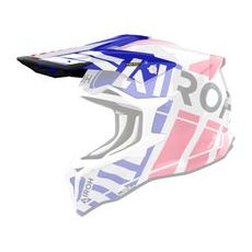 ŠILT PRE PRILBU STRYCKER, AIROH (BRAVE - MODRO ČERVENÝ LESKLÝ)