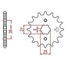 REŤAZOVÉ KOLIESKO PRE SEKUNDÁRNE REŤAZY TYPU 520, JT - ANGLICKO (13 ZUBOV)