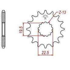 REŤAZOVÉ KOLIESKO PRE SEKUNDÁRNE REŤAZY TYPU 530, JT - ANGLICKO (14 ZUBOV)