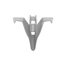 KRYT BRADOVÉ VENTILÁCIA PRE PRILBU TWIST 3, AIROH (ŠEDÝ LESKLÝ)