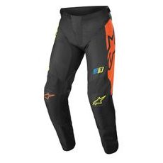 NOHAVICE RACER COMPASS, ALPINESTARS, DETSKÉ (ČERNÁ/ŽLUTÁ FLUO/KORÁLOVÁ)