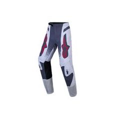 NOHAVICE SUPERTECH SWAN YOUTH, ALPINESTARS, DETSKÉ (SVETLE ŠEDÁ/TMAVĚ ŠEDÁ/ČERVENÁ FLUO) 2027