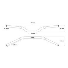 RIADITKA ACCOSSATO HB034 ALUMINIUM MADE WITH VARIABLE DIAMETER - 28 MM TITÁN