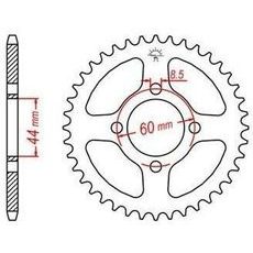 OCEĽOVÁ ROZETA PRE SEKUNDÁRNE REŤAZY TYPU 420, JT - ANGLICKO (32 ZUBOV)