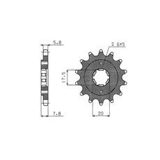 REŤAZOVÉ KOLIESKO PRE SEKUNDÁRNE REŤAZE TYPU 520, SUNSTAR (13 ZUBOV)