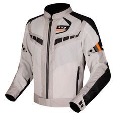 LS2 GARDA AIR MAN JACKET BLACK GREY H-V ORANGE