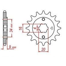 REŤAZOVÉ KOLIESKO PRE SEKUNDÁRNE REŤAZY TYPU 520, JT - ANGLICKO (12 ZUBOV)