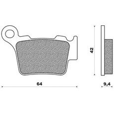 BRZDOVÉ DOŠTIČKY (ZMES OFF ROAD DIRT RACE SINTERED) NEWFREN (2 KS V BALENIE)