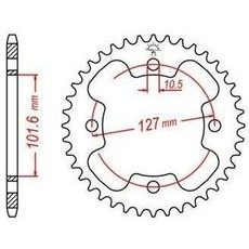 OCEĽOVÁ ROZETA PRE SEKUNDÁRNE REŤAZY TYPU 520, JT - ANGLICKO (37 ZUBOV)