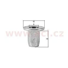 NÝTOVACÍ MATICE M6 SADA 10 KS (DÉLKA 14 MM)