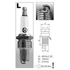 ZAPAĽOVACIE SVIEČKA L15C RAD SUPER, BRISK - ČESKÁ REPUBLIKA