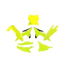 SADA PLASTOV 6 DIELOV KTM, RTECH (NEON ŽLTÁ, ČIERNA)