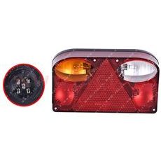 ZADNÍ SVĚTLO 238X138 MM 5 PIN KONEKTOR, BAJONET SE ŽÁROVKAMI, L