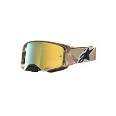 OKULIARE SUPERTECH LONE, ALPINESTARS (PIESKOVÁ CAMO, ZRKADLOVÉ ZLATÉ PLEXI) 2027