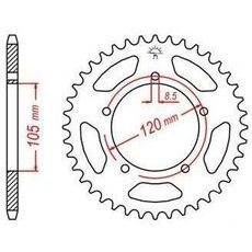 OCEĽOVÁ ROZETA PRE SEKUNDÁRNE REŤAZY TYPU 420, JT - ANGLICKO (50 ZUBOV)