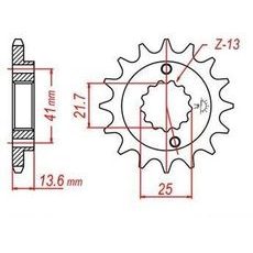 REŤAZOVÉ KOLIESKO PRE SEKUNDÁRNE REŤAZY TYPU 520, JT - ANGLICKO (15 ZUBOV)