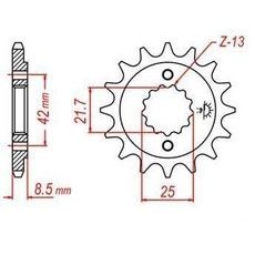 REŤAZOVÉ KOLIESKO PRE SEKUNDÁRNE REŤAZY TYPU 520, JT - ANGLICKO (16 ZUBOV)